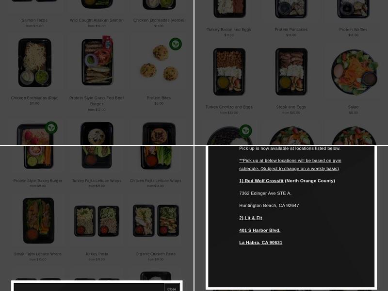 Simpli Nutritious Menu