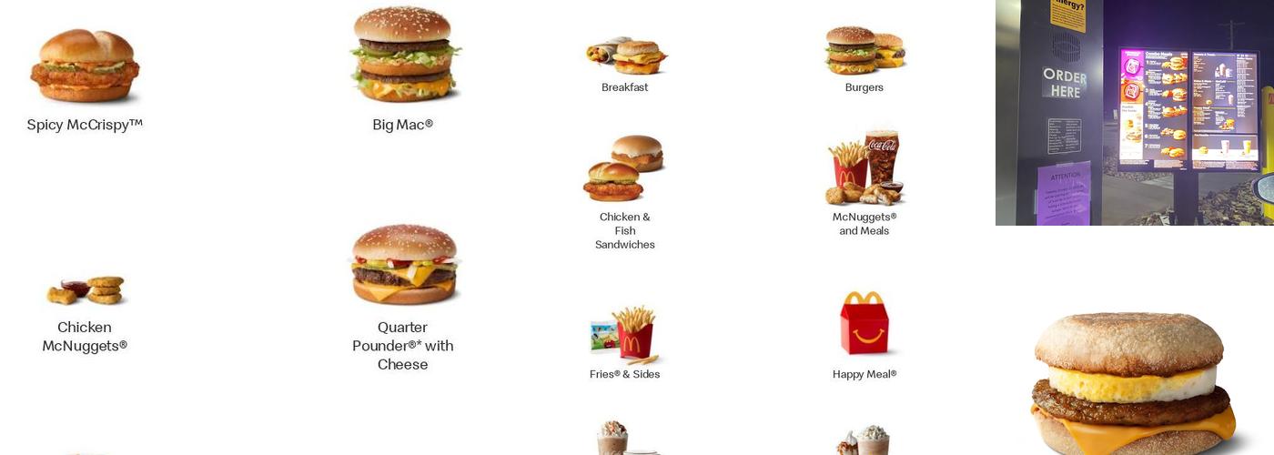 McDonald's Menu
