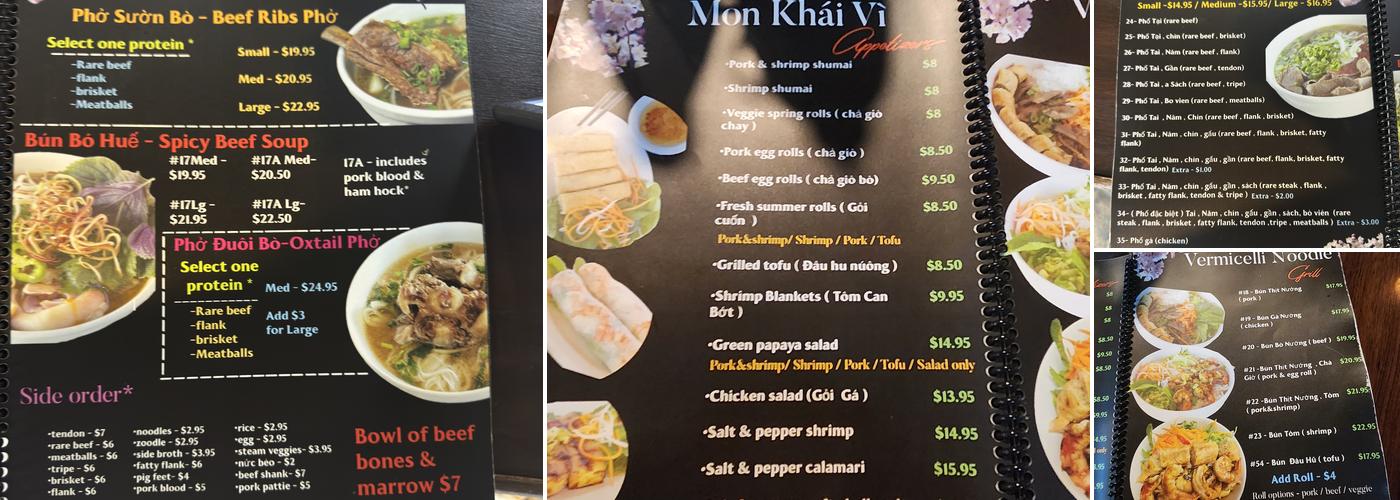 Pho 79 Pinecrest Menu