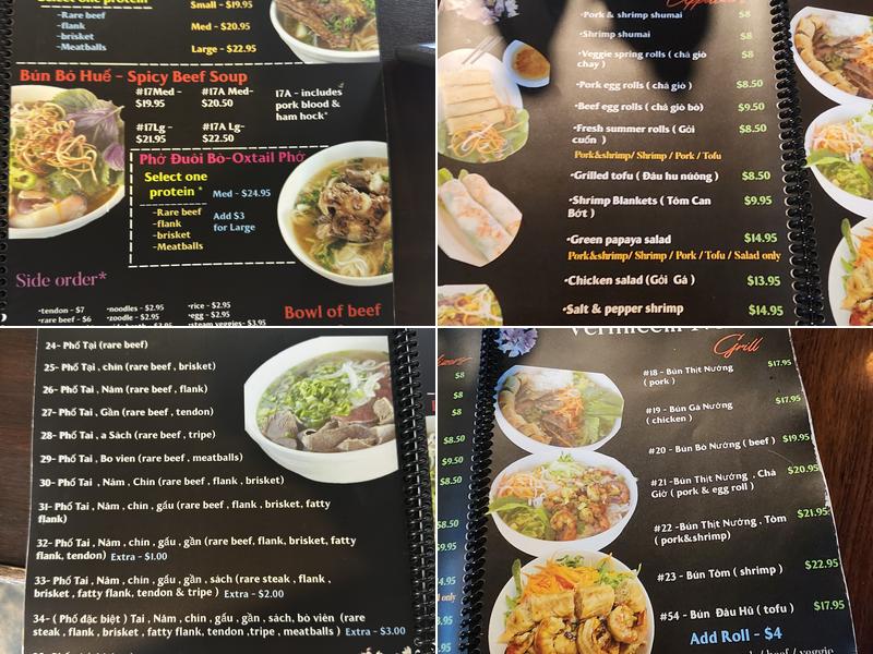 Pho 79 Pinecrest Menu