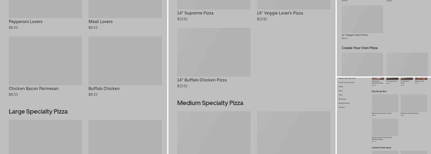Pizza Hut Menu