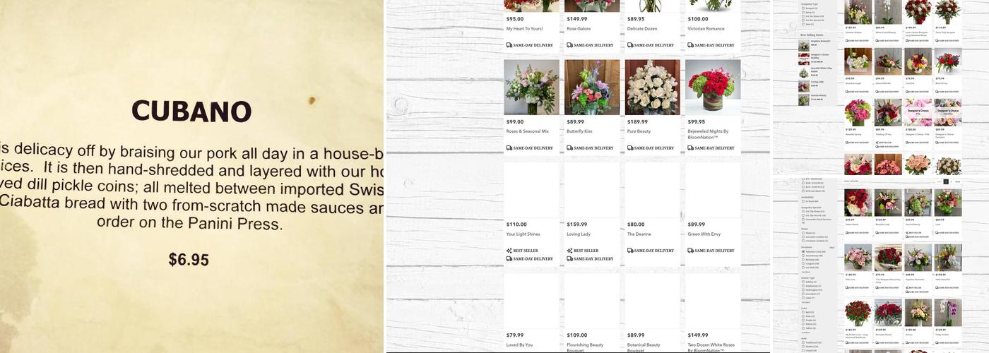 Rosemill Menu