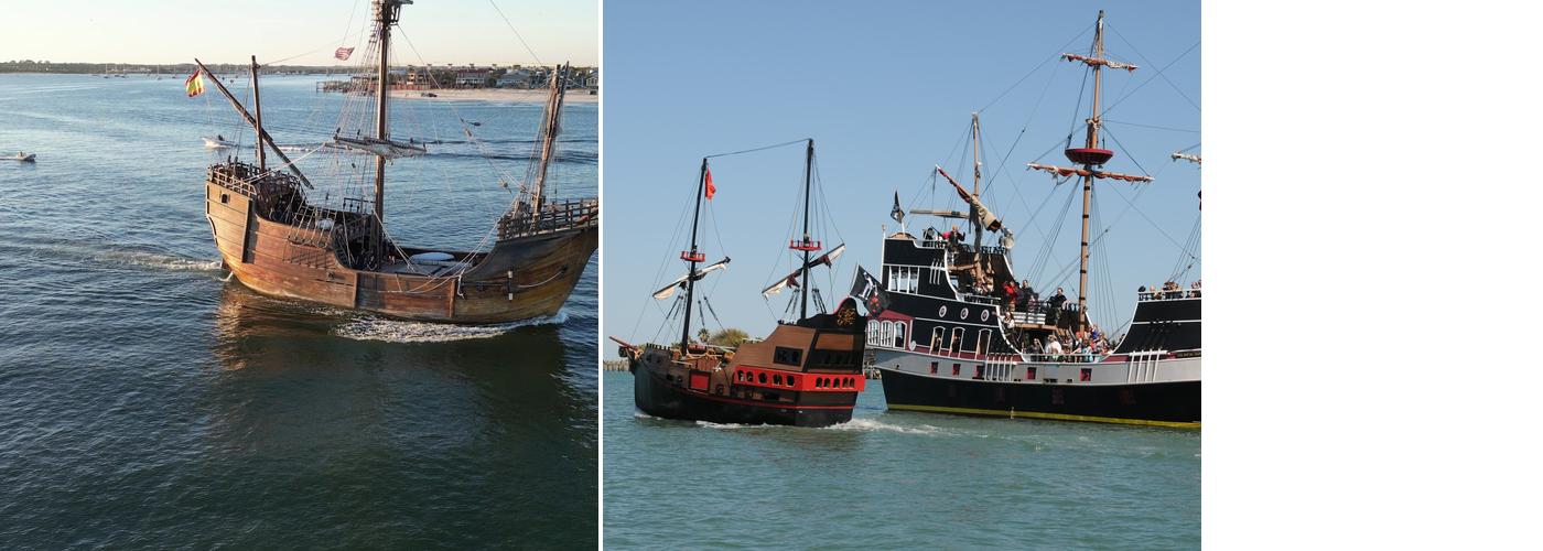 Black Raven Pirate Ship Menu