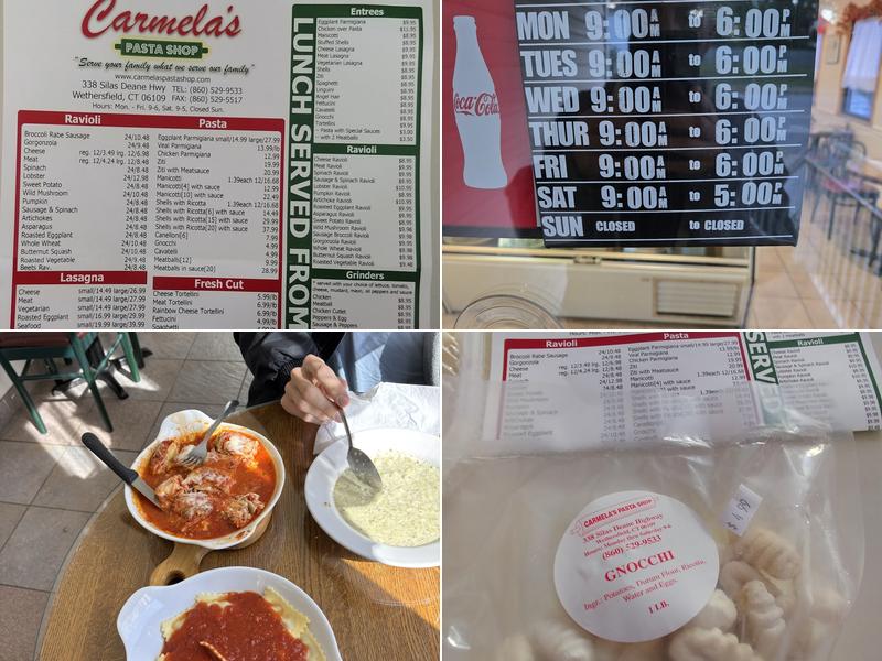 Carmela's Pasta Shop Menu