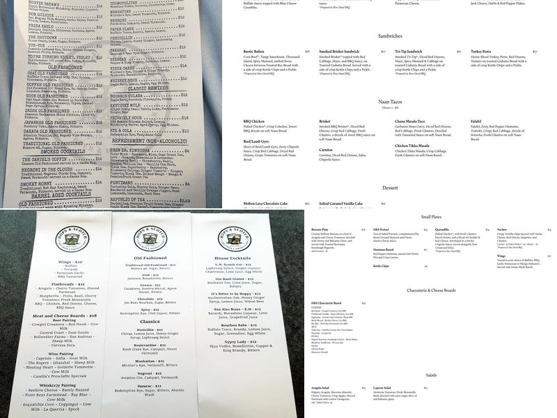 Hops & Scotch Menu