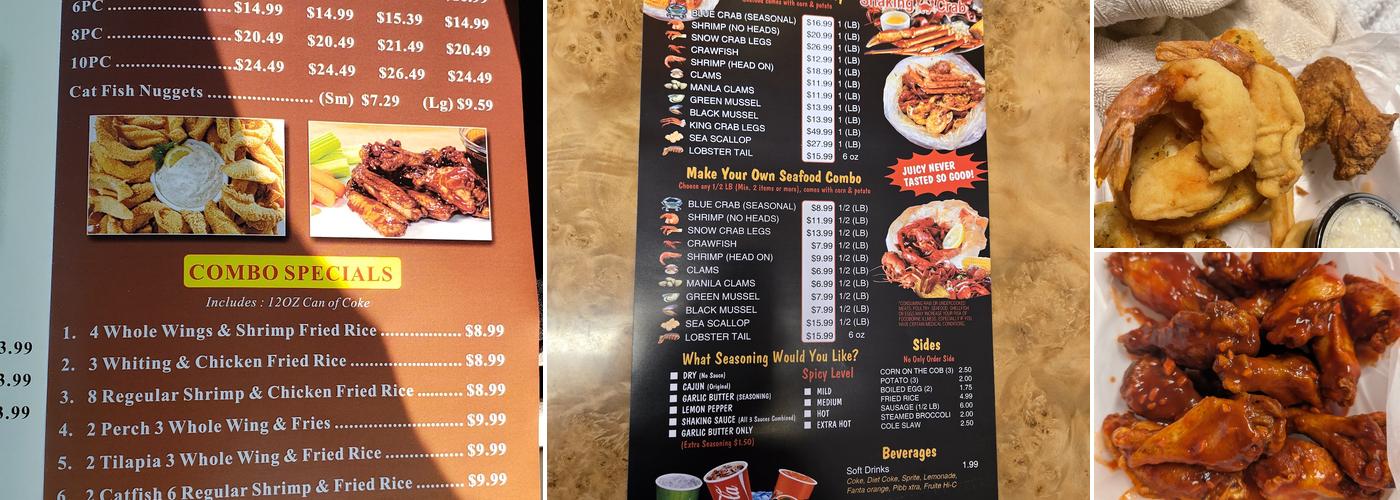 Wings Mania Menu