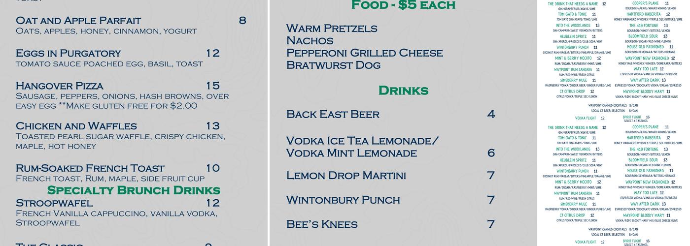 Waypoint Spirits Menu