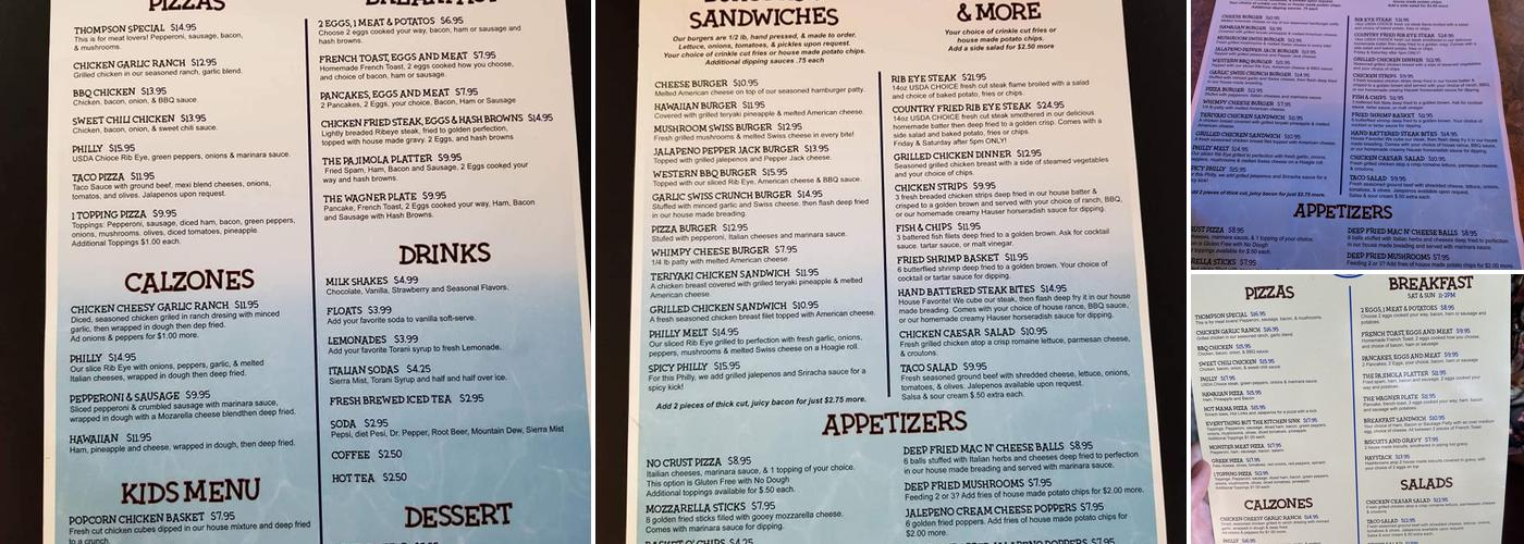 D-Mac's at the Lake Menu