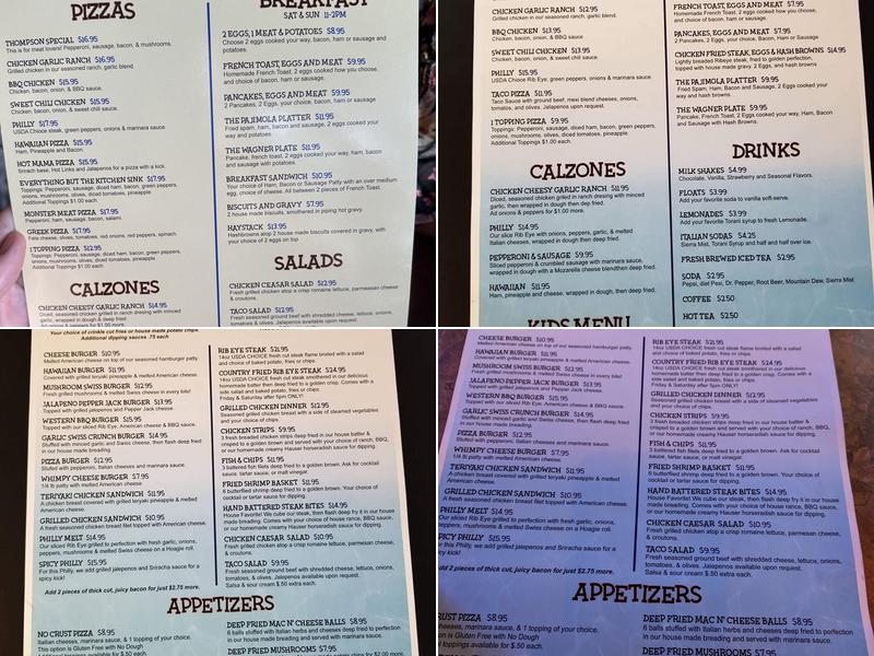 D-Mac's at the Lake Menu