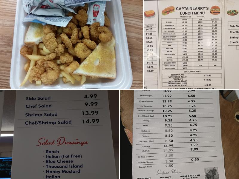 Capt Larry's Seafood Market Menu