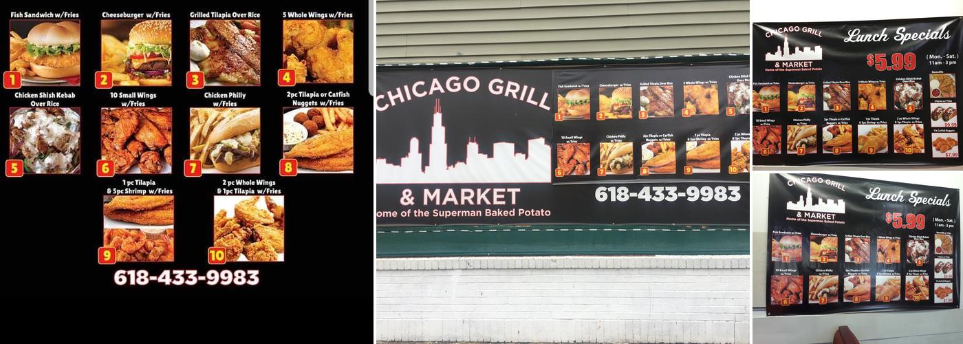 Chicago grill & market Menu