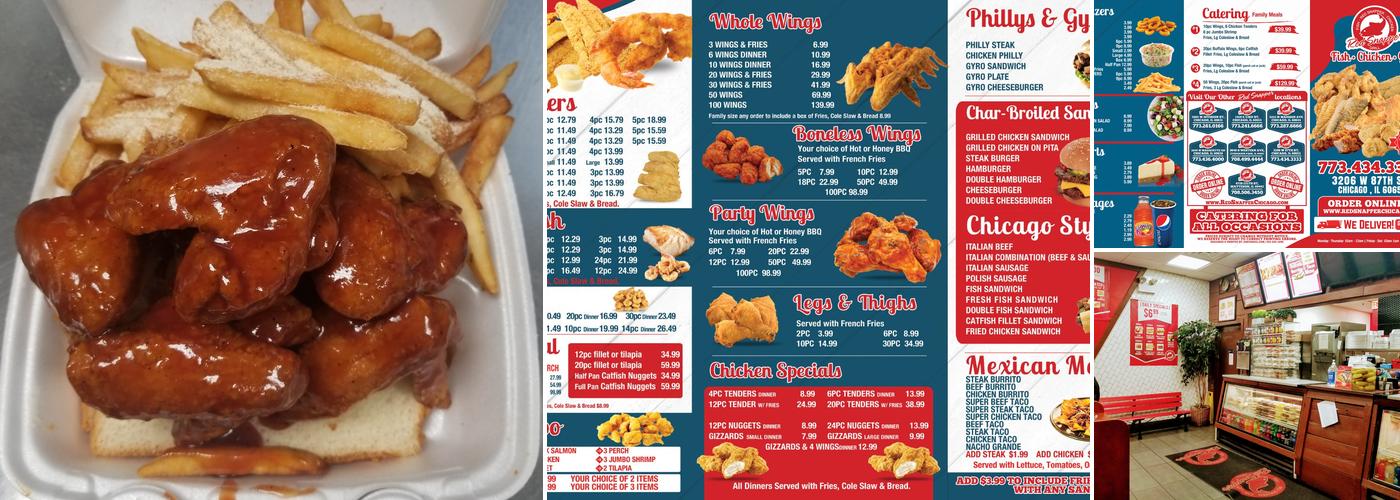 Red Snapper Kedzie Menu