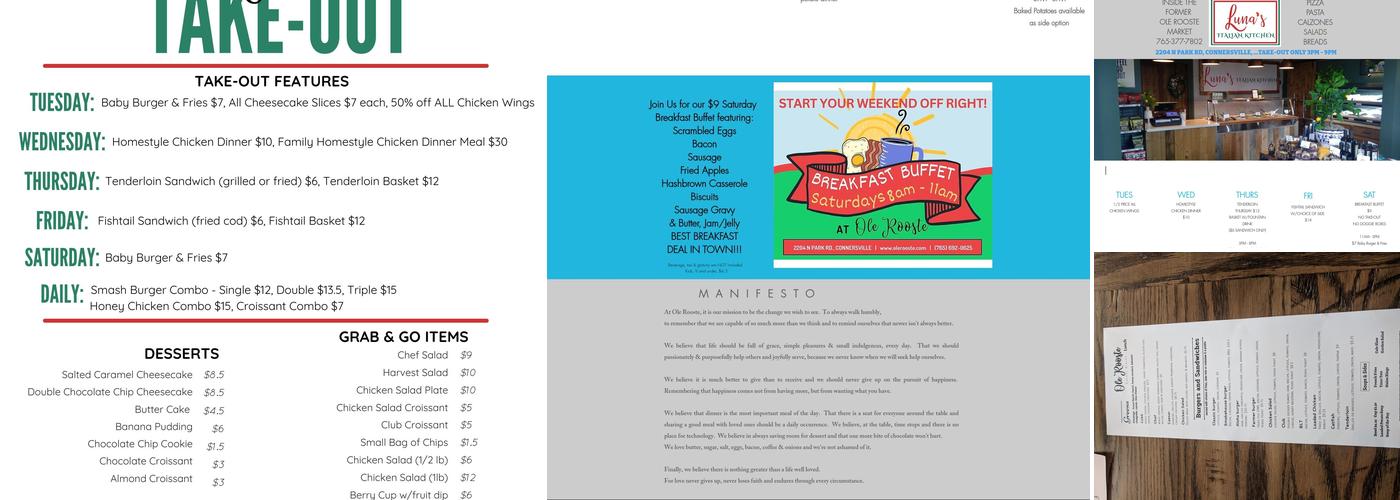 Ole Rooste Menu