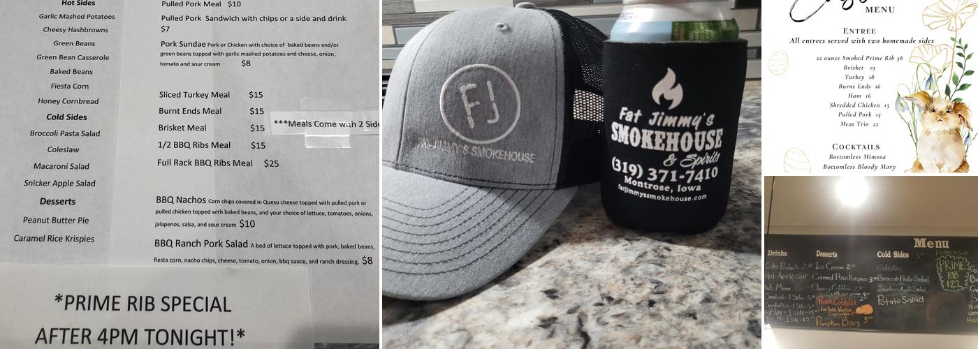Fat Jimmy's Smokehouse and Spirits Menu