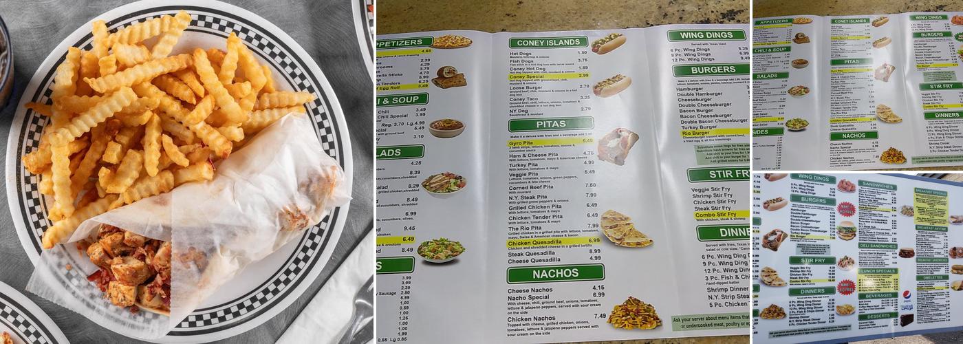 Rios Coney Island Menu