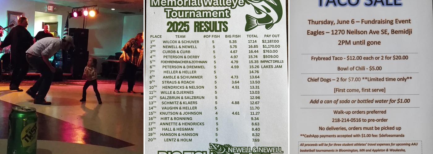 Fraternal Order of Eagles Menu