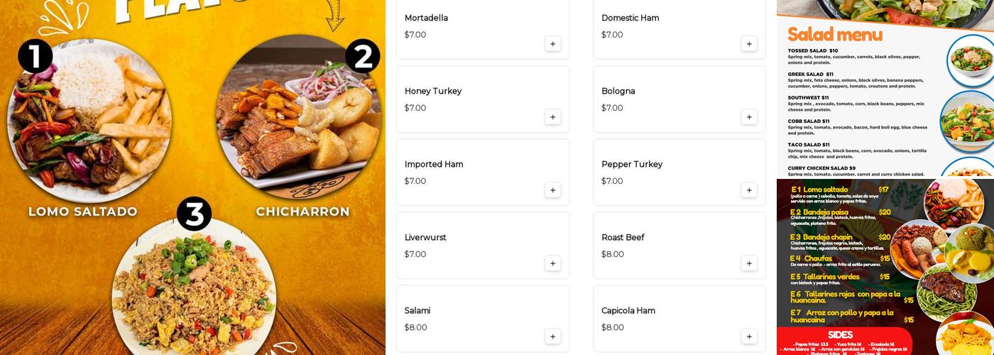 State Road DeliMarket Menu