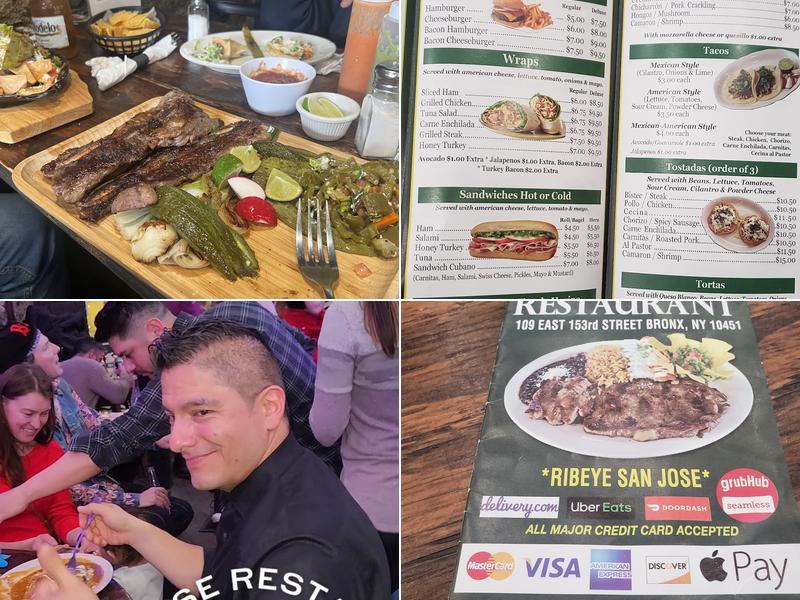 San Jose Restaurant Menu