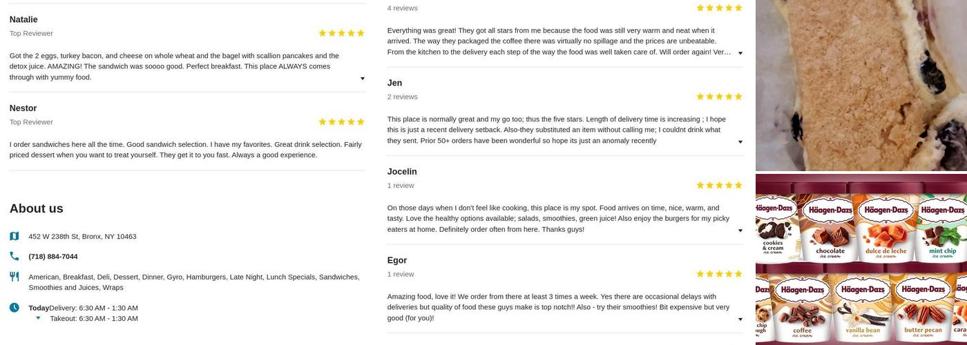 New Riverdale Gourmet Deli Menu