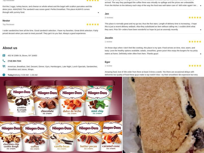 New Riverdale Gourmet Deli Menu