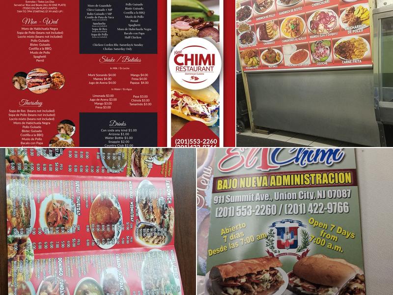 Chimis Menu