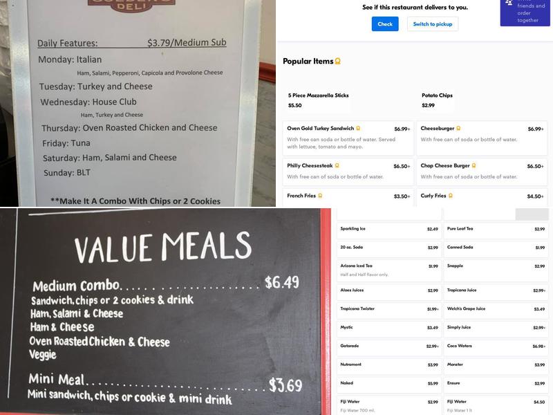 Golden Deli Menu