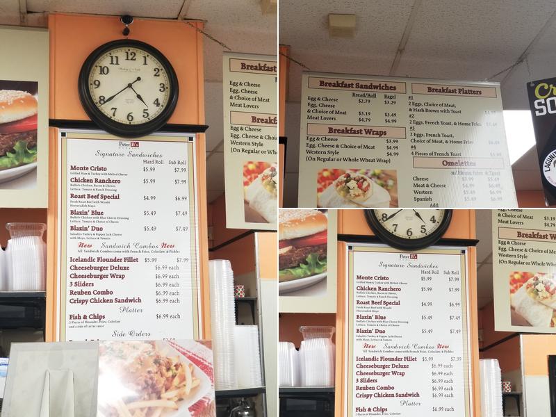 Peter B Deli & Grocery Inc Menu