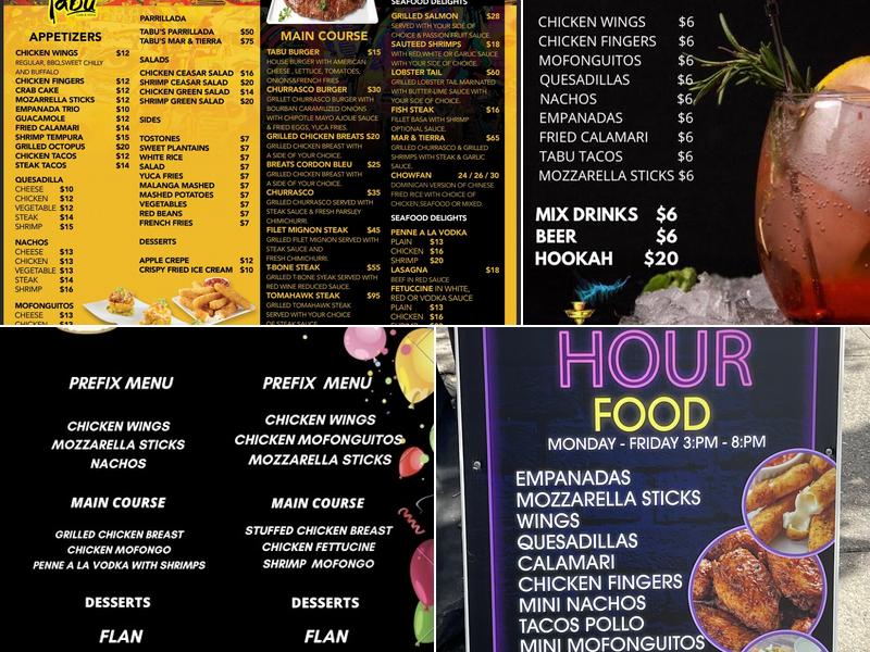 Tabu Menu