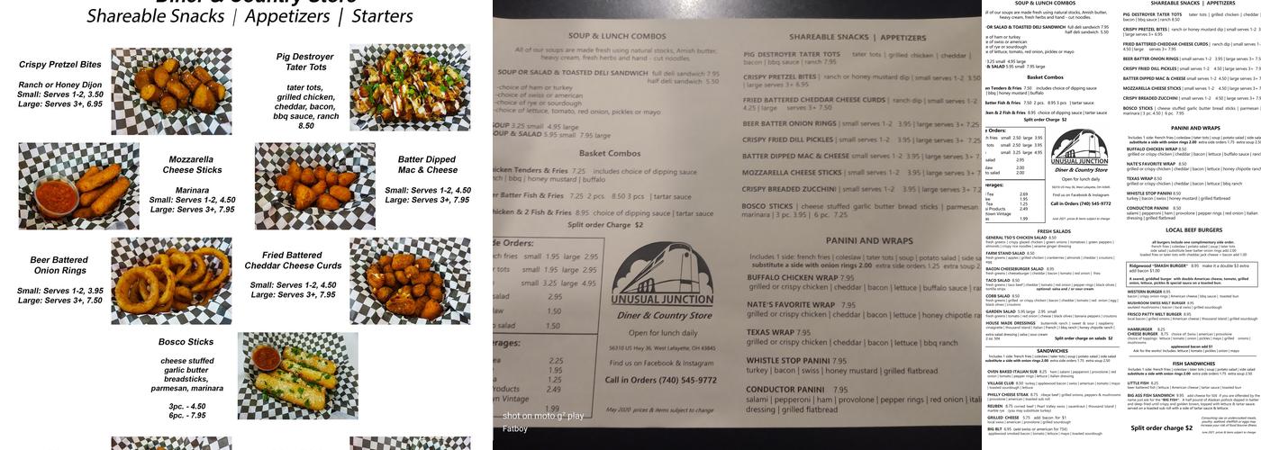 Unusual Junction Menu