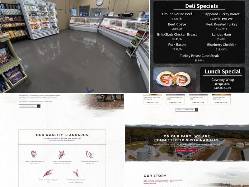 Bowman & Landes Turkeys Menu