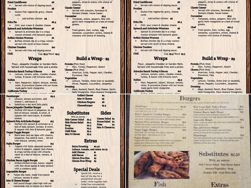 Irons Menu