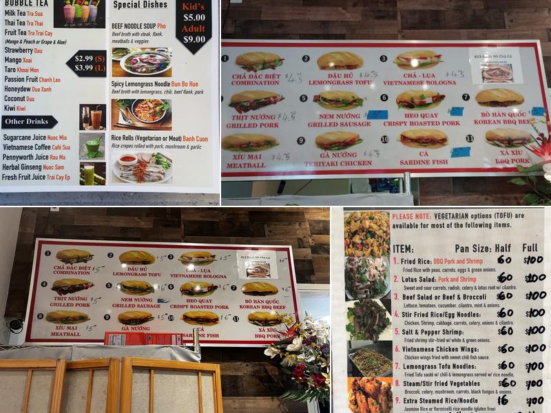 Cha Lua Deli Menu