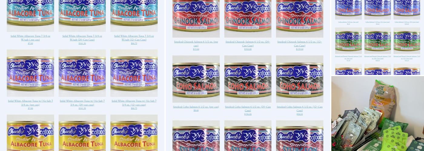 Chuck's Seafood Menu