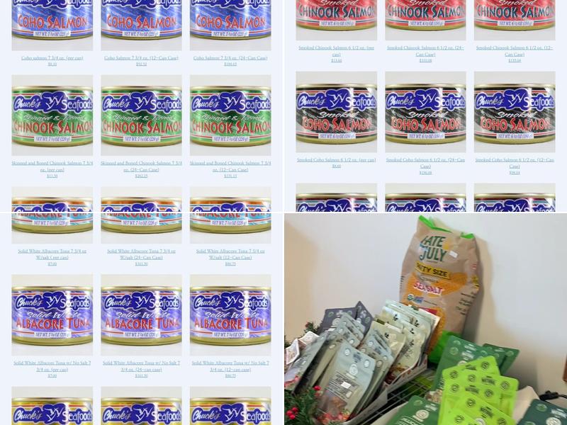 Chuck's Seafood Menu