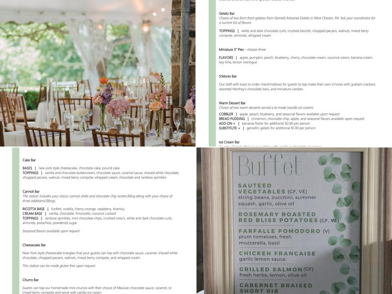 John Serock Catering Menu