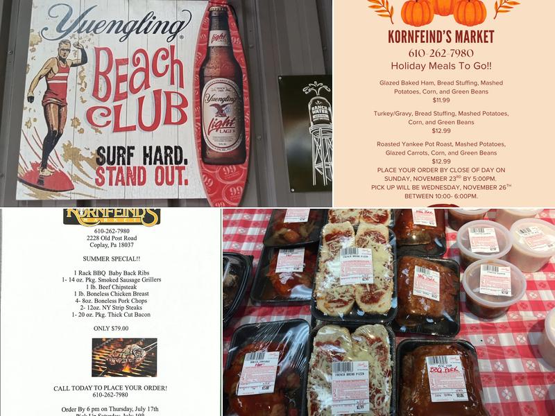 Kornfeind's Market Menu