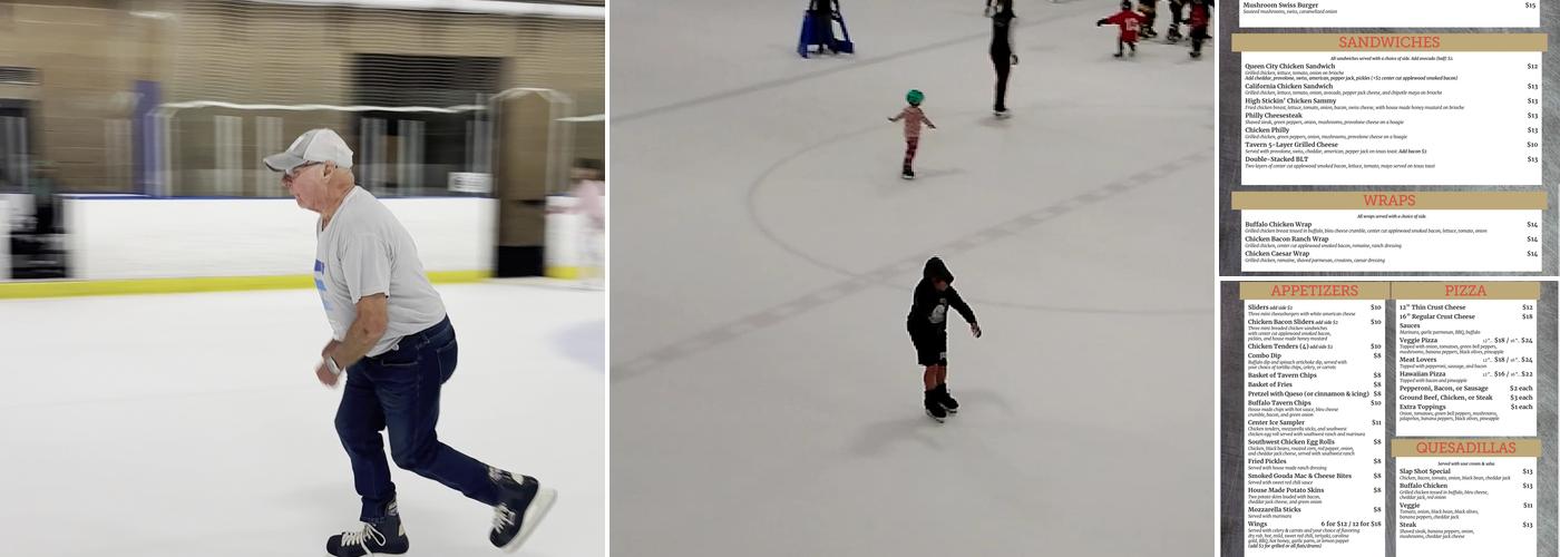 Extreme Ice Center Menu