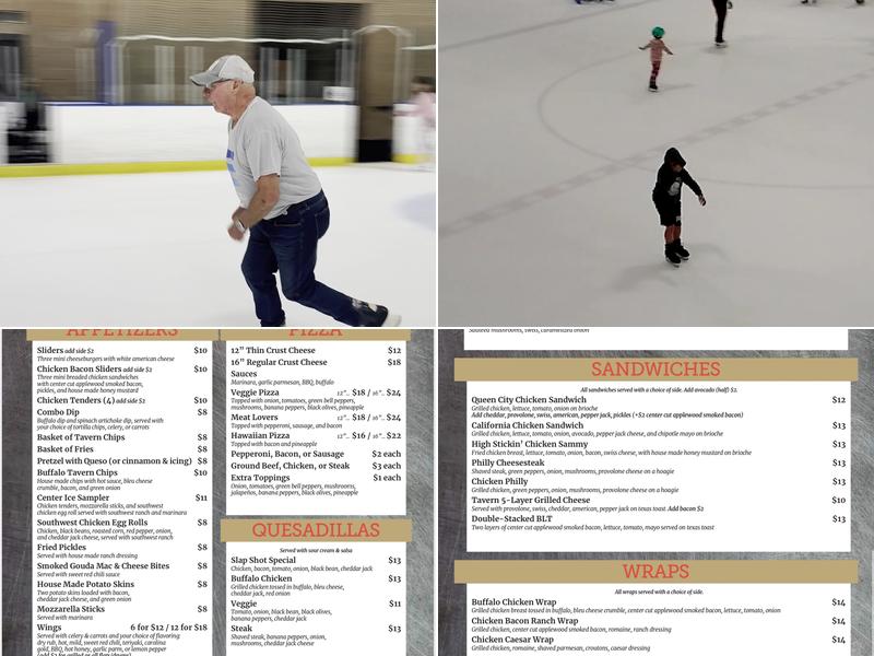 Extreme Ice Center Menu