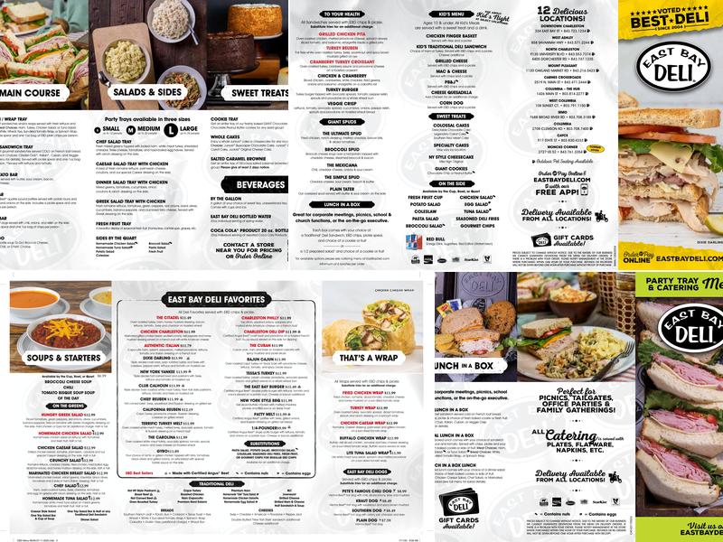 East Bay Deli - Broad River Menu