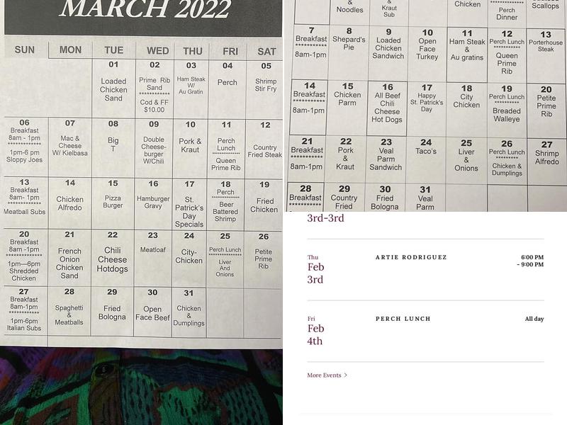 American Legion Post 83 Menu