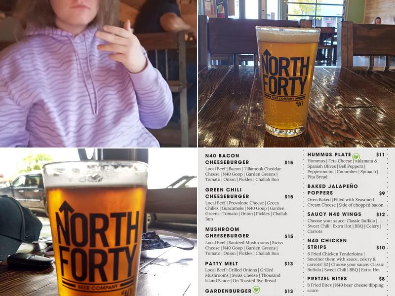 North Forty Beer Company Menu