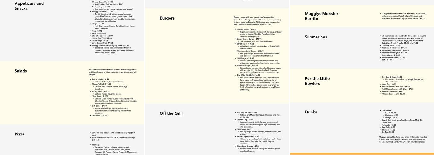 Muggly's Menu