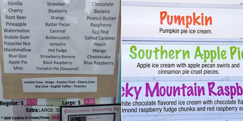 RENZIE PARK DELIGHTS Menu