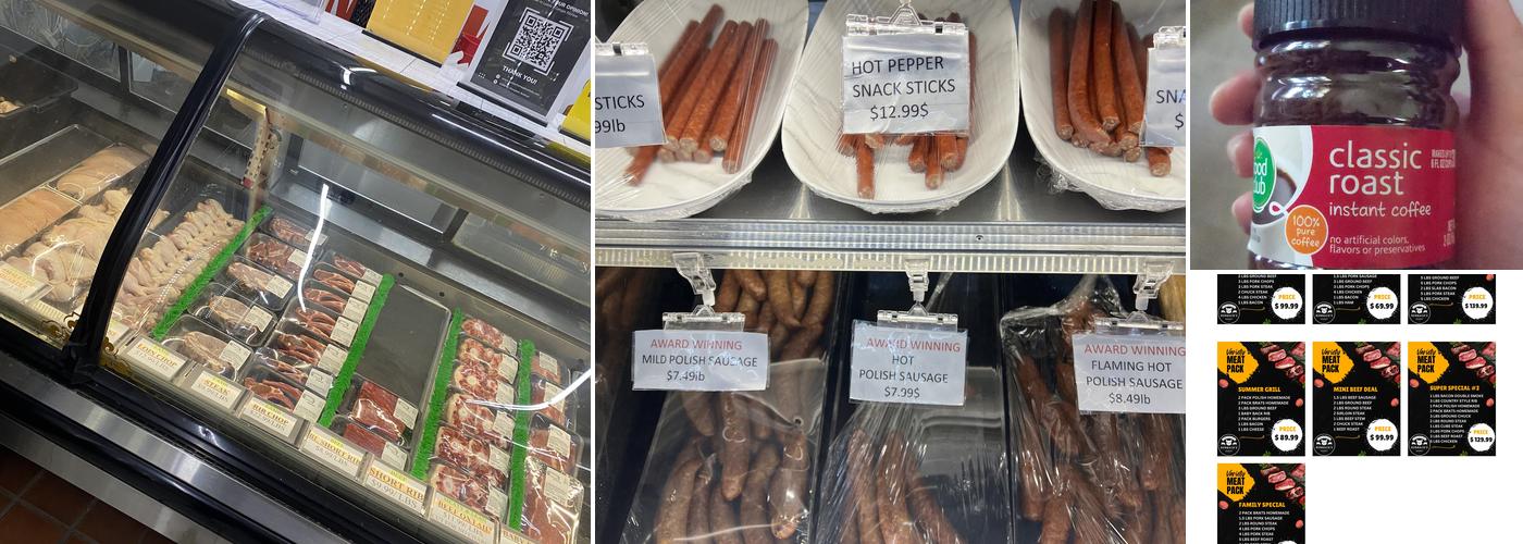 Burbachs meat market Menu