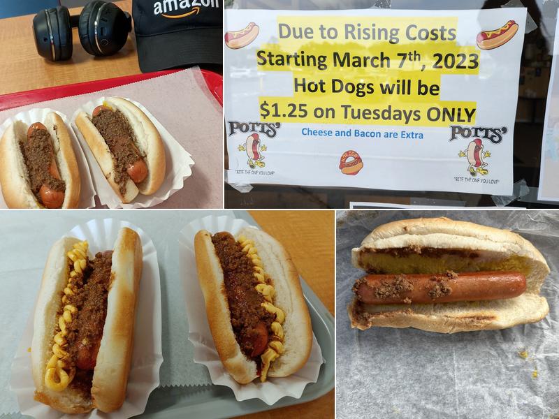 Potts Doggie Shop Menu