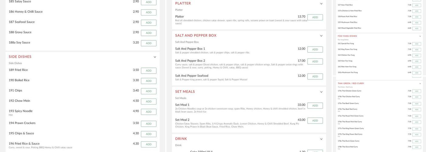 Super Cuisine Chinese Takeaway Menu