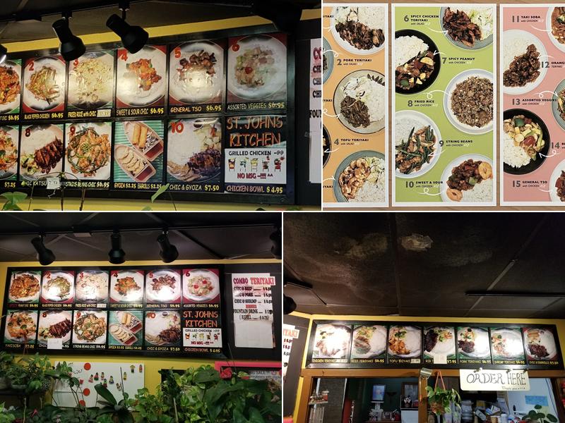 St. John's Kitchen Menu