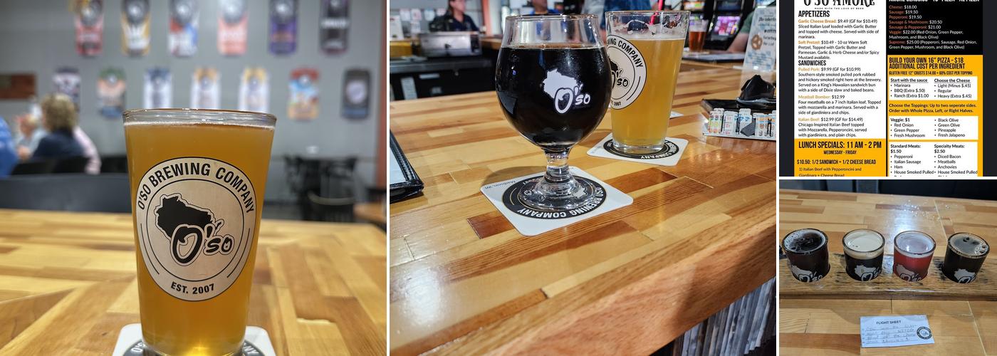 O'so Brewing Company Menu