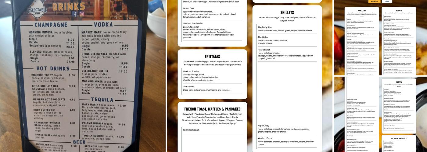 The Delectable Egg-Dine-in, Patio Dining & Takeout Menu