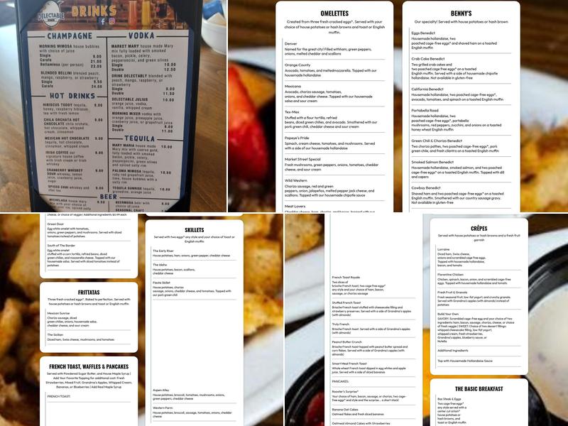 The Delectable Egg-Dine-in, Patio Dining & Takeout Menu